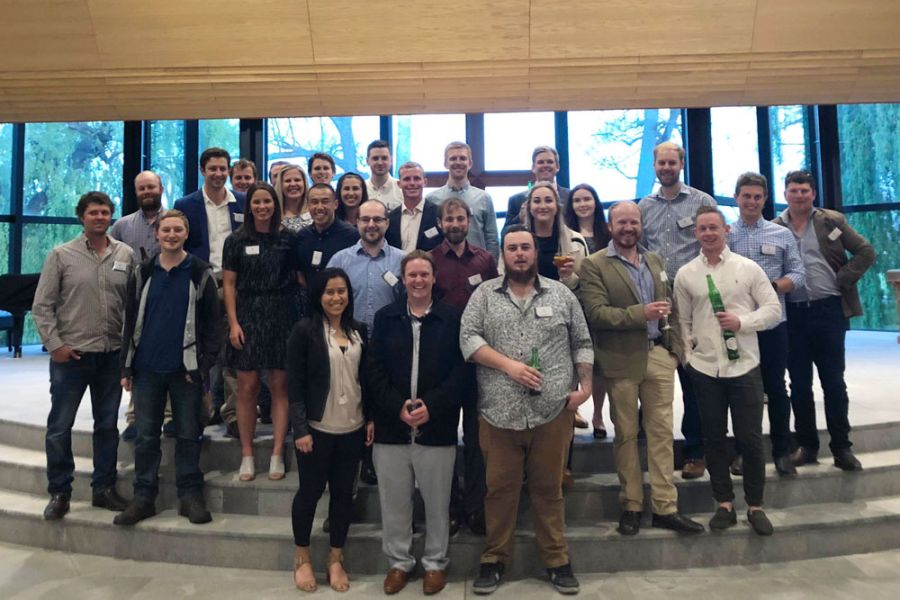 Old Collegians gathered inside the Centennial Chapel