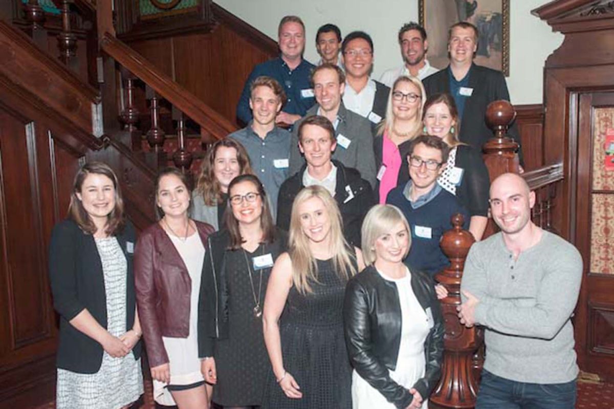 Old Collegians gathered inside Strowan House for 10 Years On Reunion