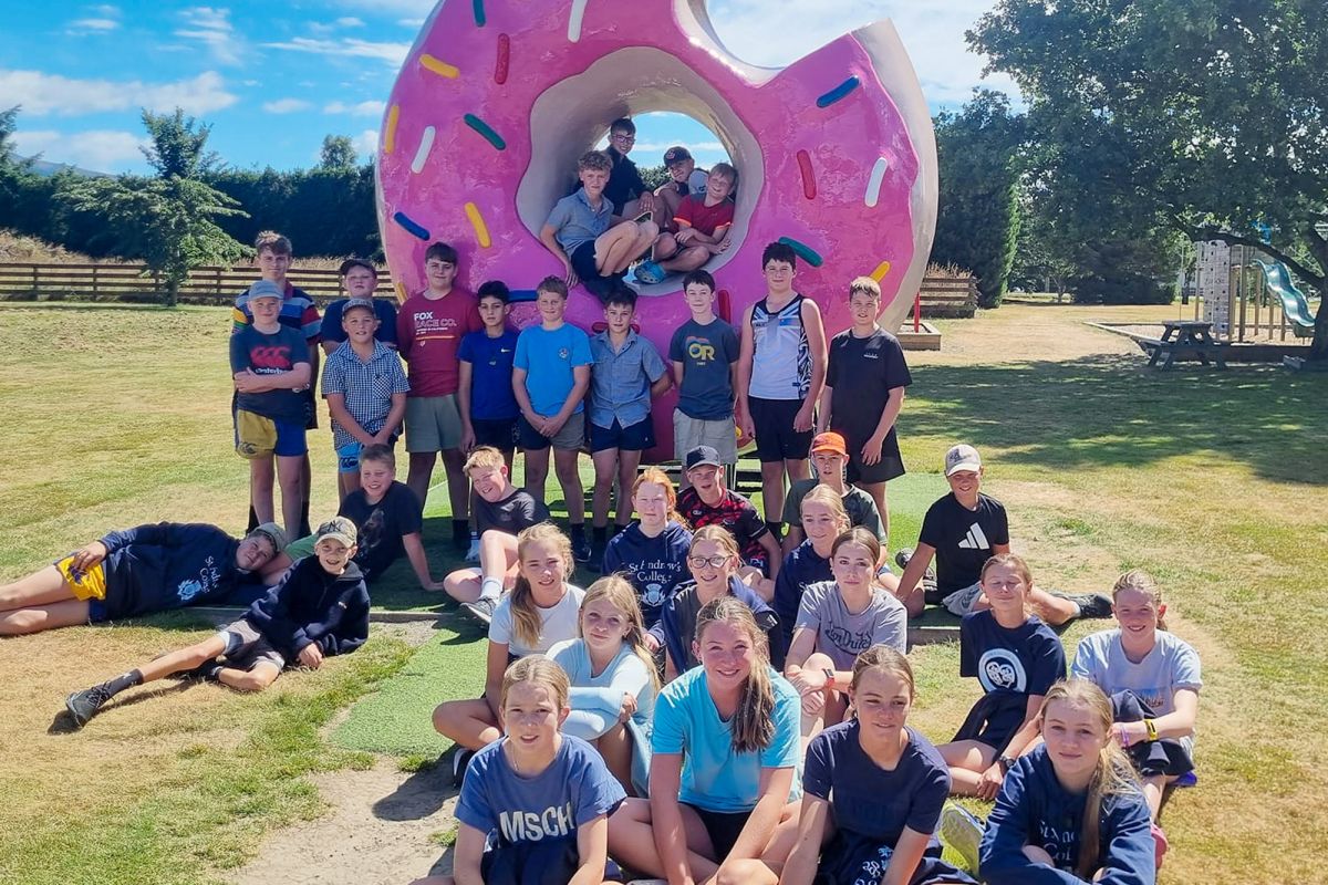 New boarding students on field trip to Springfield, Canterbury.