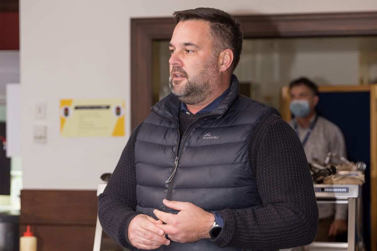 Matt Parr at the boarders Matariki dinner.