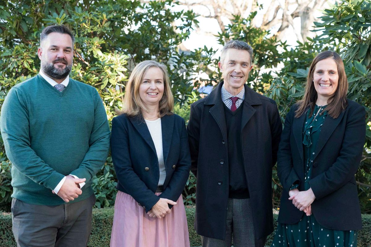 Matt Parr with other members of staff.