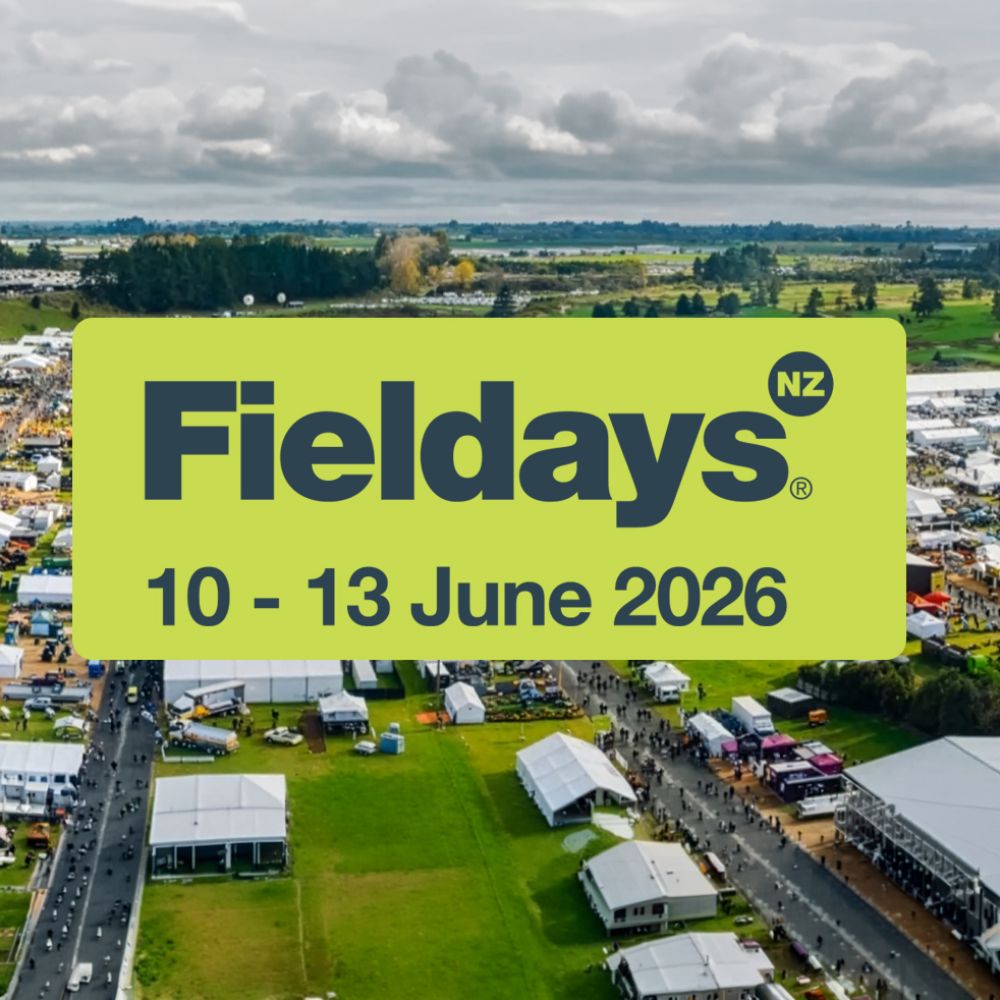 Fieldays 2026 with show ground in the background