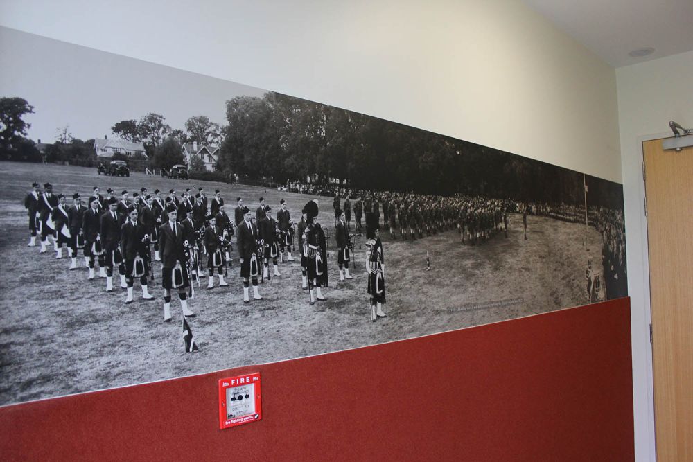 Pipe Band Askin Centre wall display