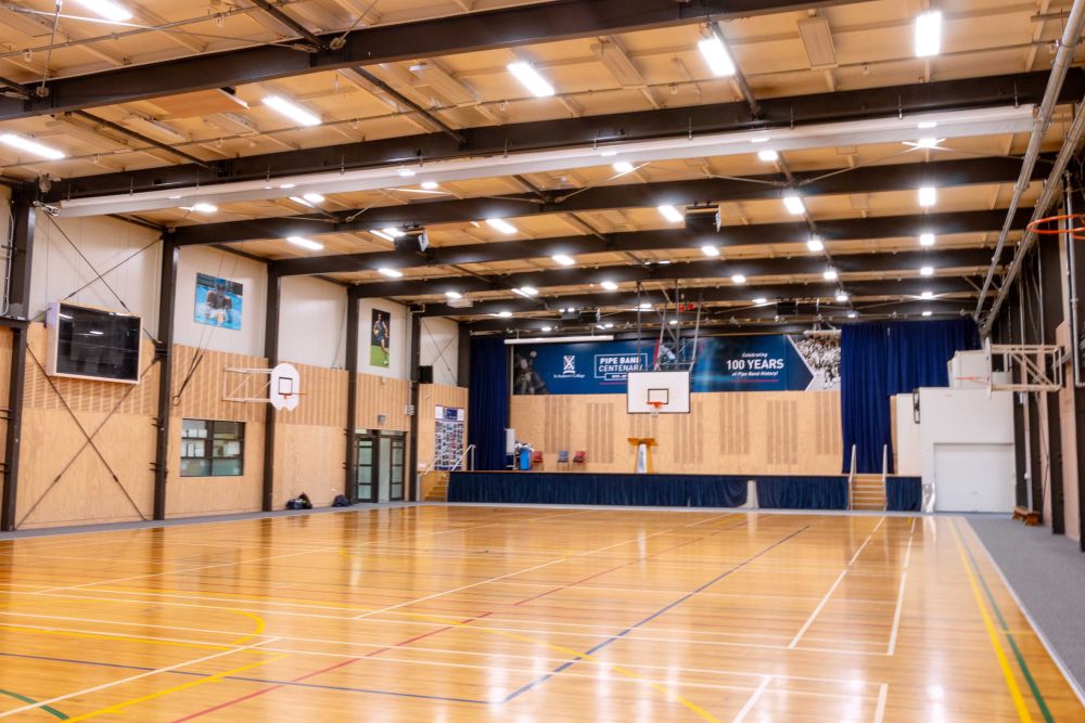 Gym 1 looking towards the stage
