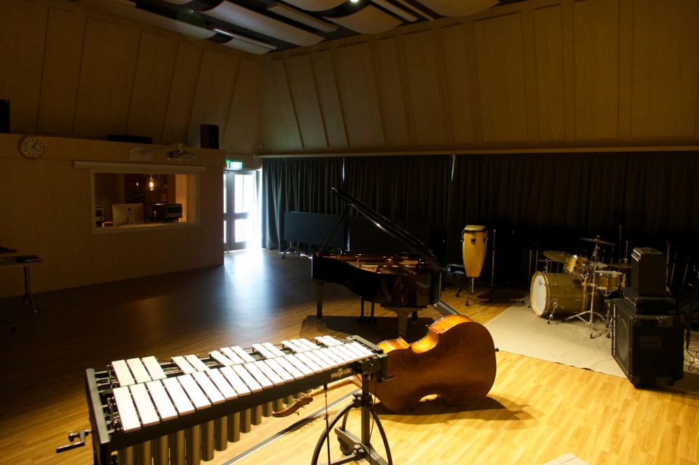 StAC music suite room with instruments