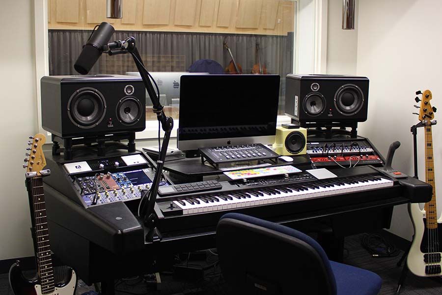 Music suite interior at StAC