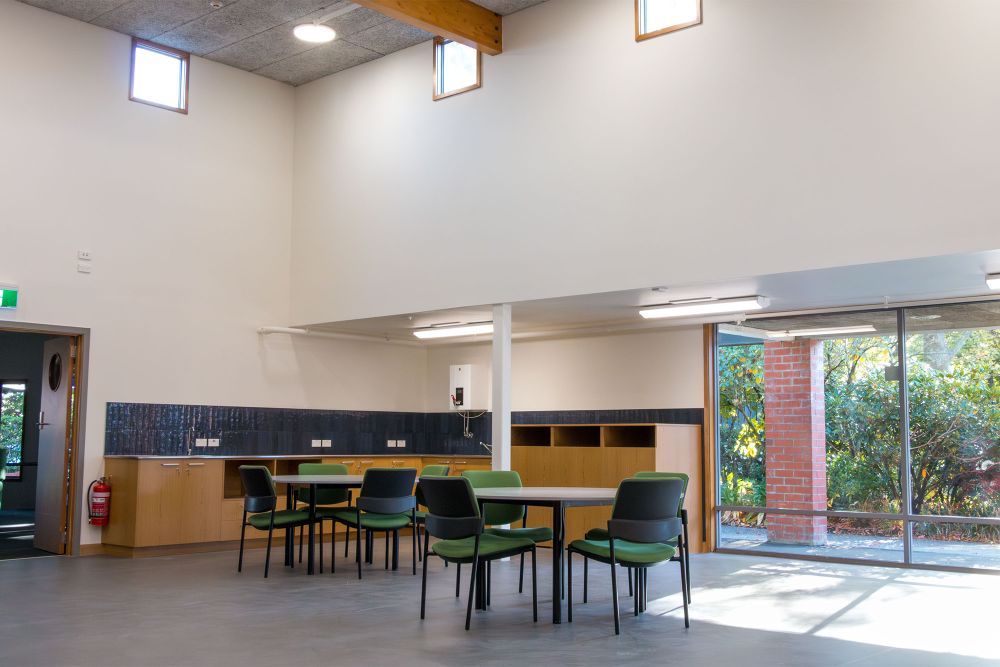 Senior College cafeteria.