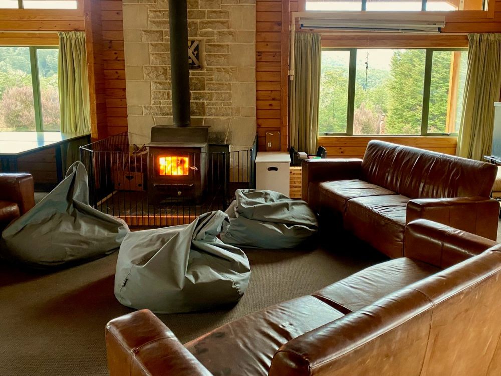 Castle Hill lodge interior lounge area
