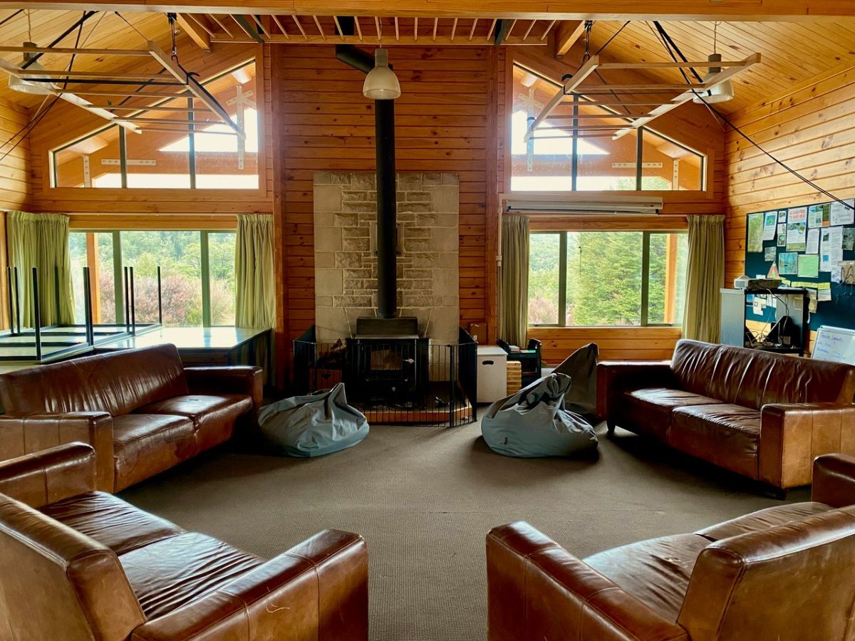 Castle Hill lodge interior lounge area