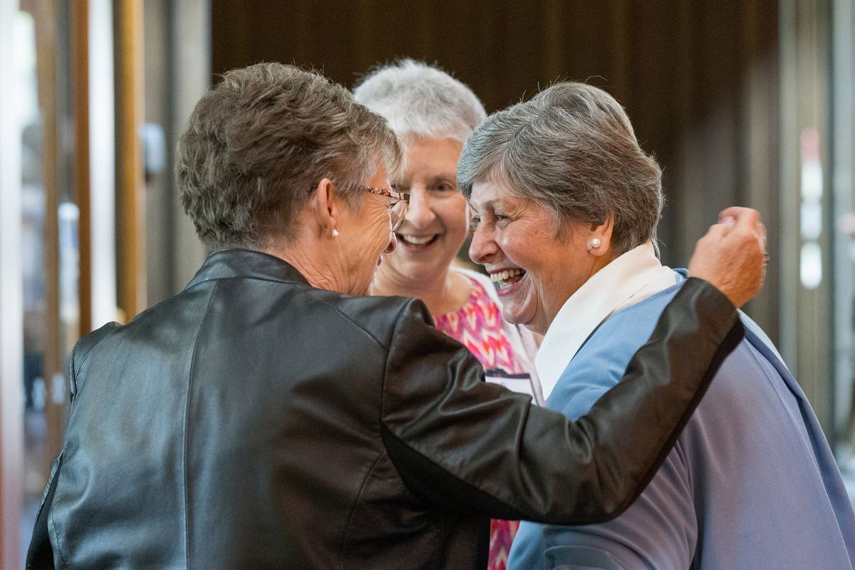 Ladies' Circle members laughing.