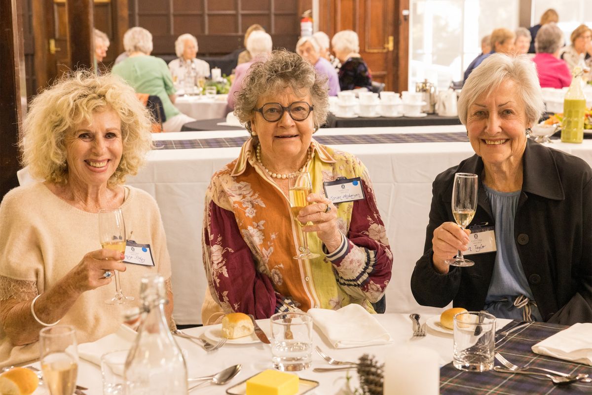 Ladies' Circle members enjoying lunch in Strowan House.