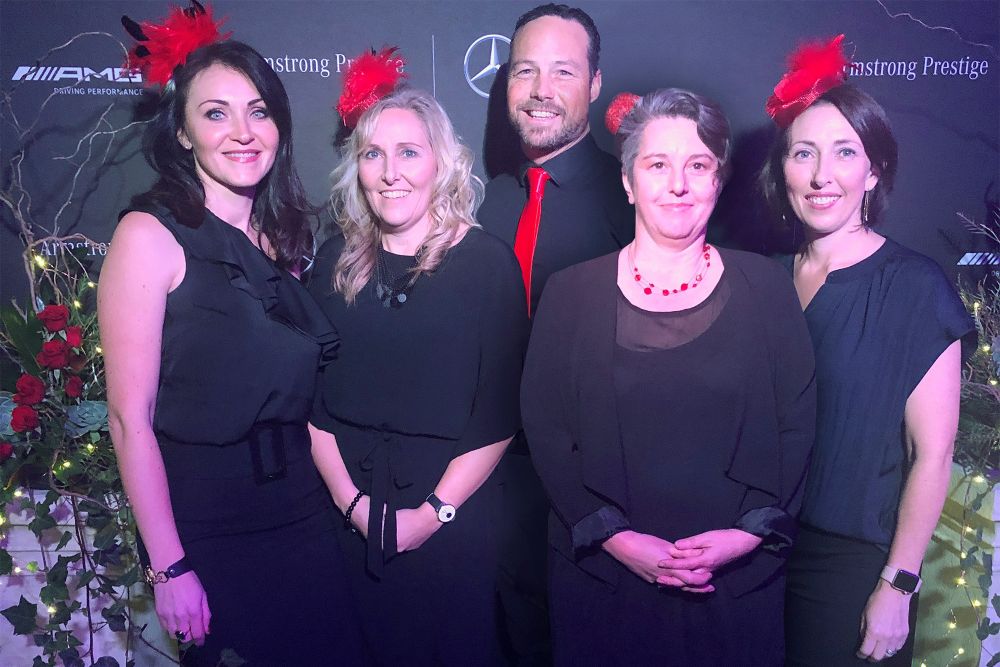 PTA members at a fundraising event.