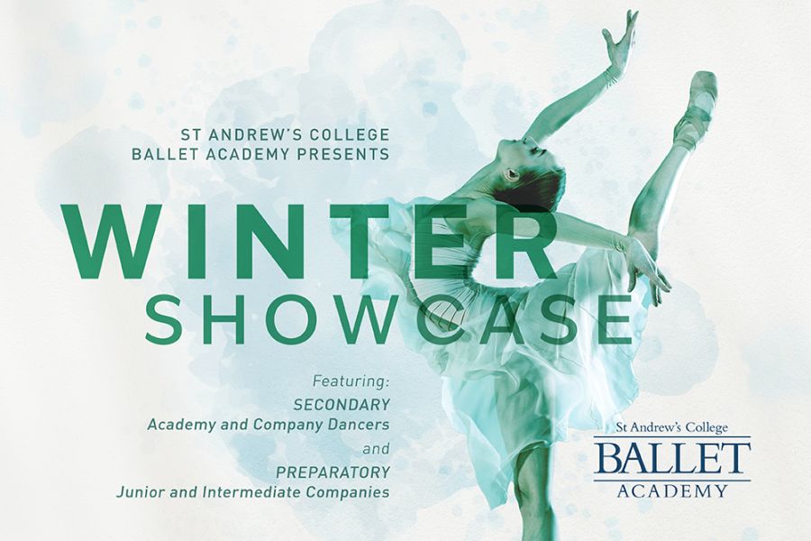 Ballet Winter Showcase promotion poster