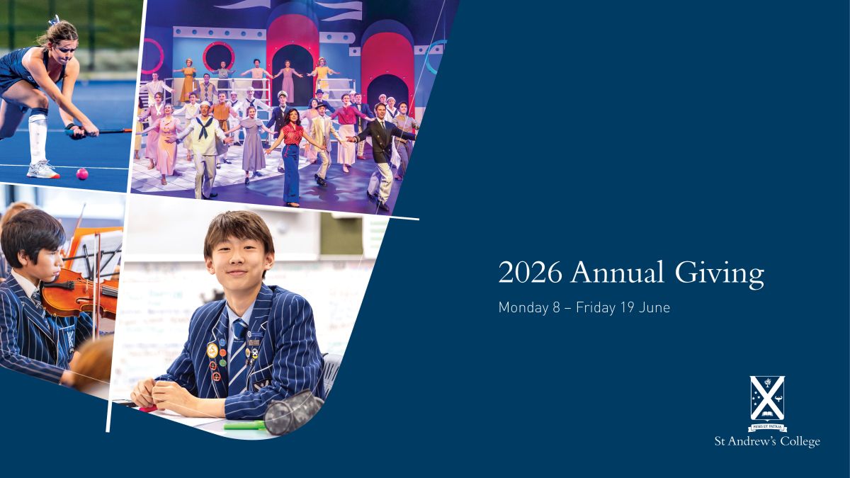 2026 annual giving video thumbnail with photos of students