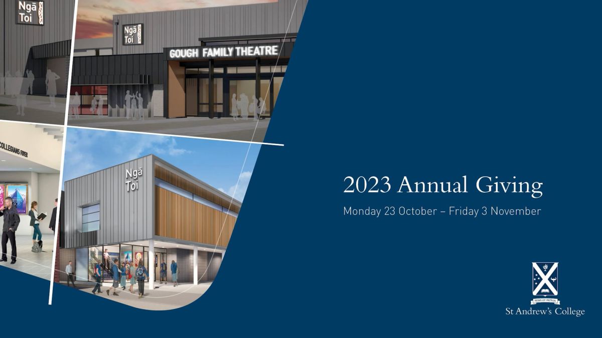 2023 Annual Giving video header image St Andrew's College