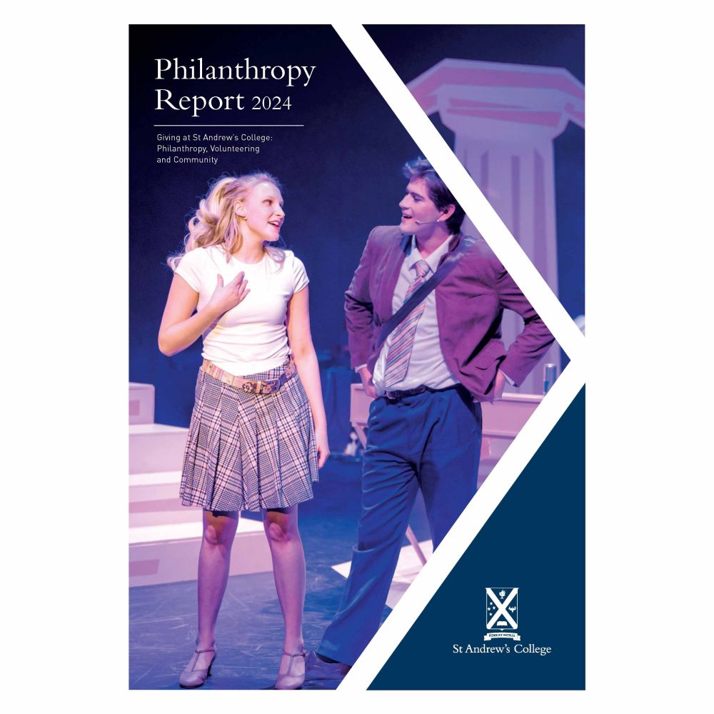 Cover of St Andrew's College Philanthropy report 2024