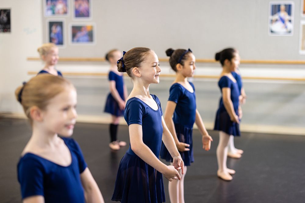 St Andrew's College ballet students at the Fife Dance and Drama Studio - Ngā Toi Performing Arts Centre