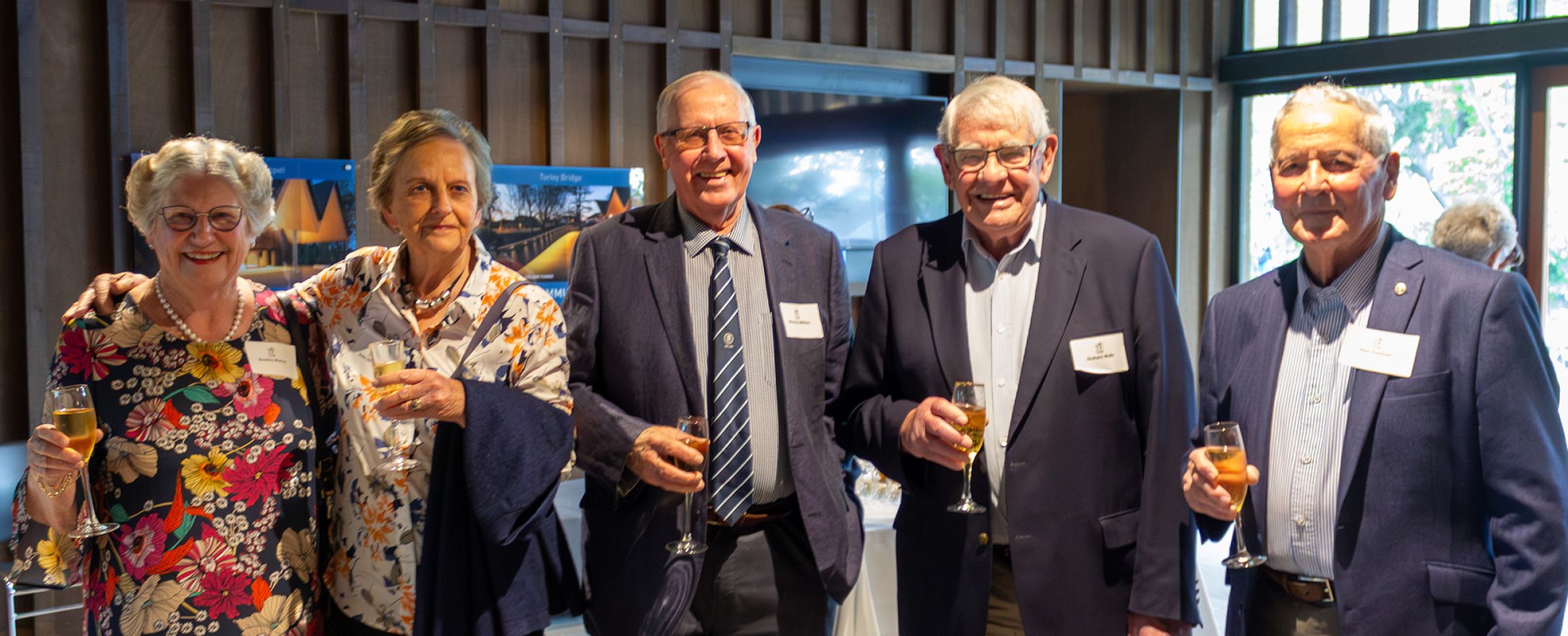 Strowan Club members at an event