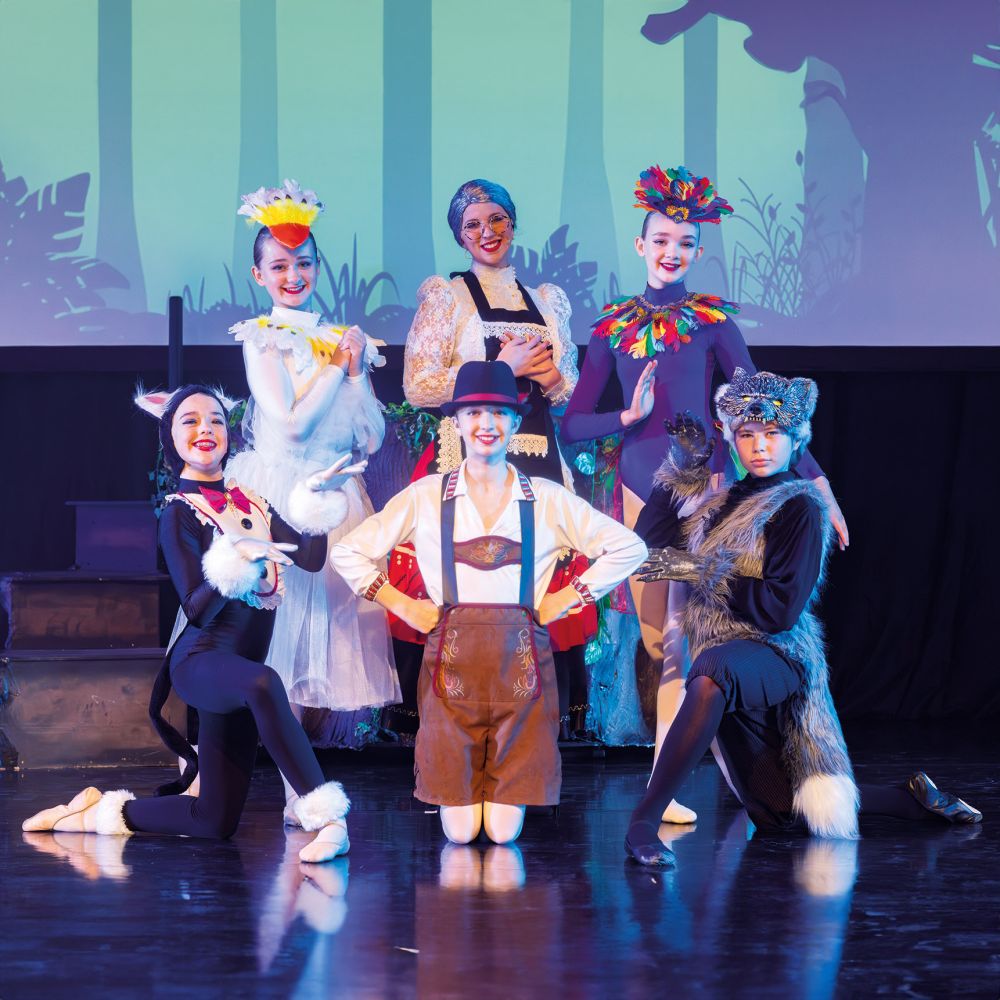 Ballet students performing in the production, Trilogy