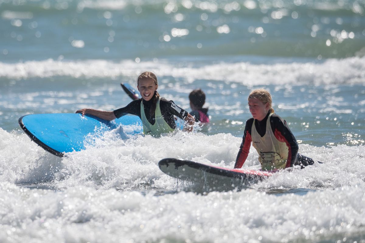 Year 7 surfing trip to Sumner beach, Christchurch.