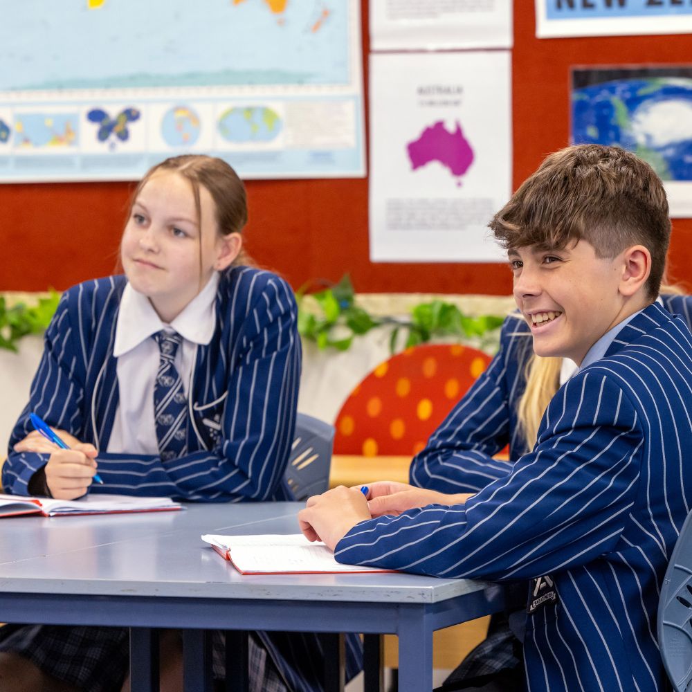 Middle School students in the classroom.