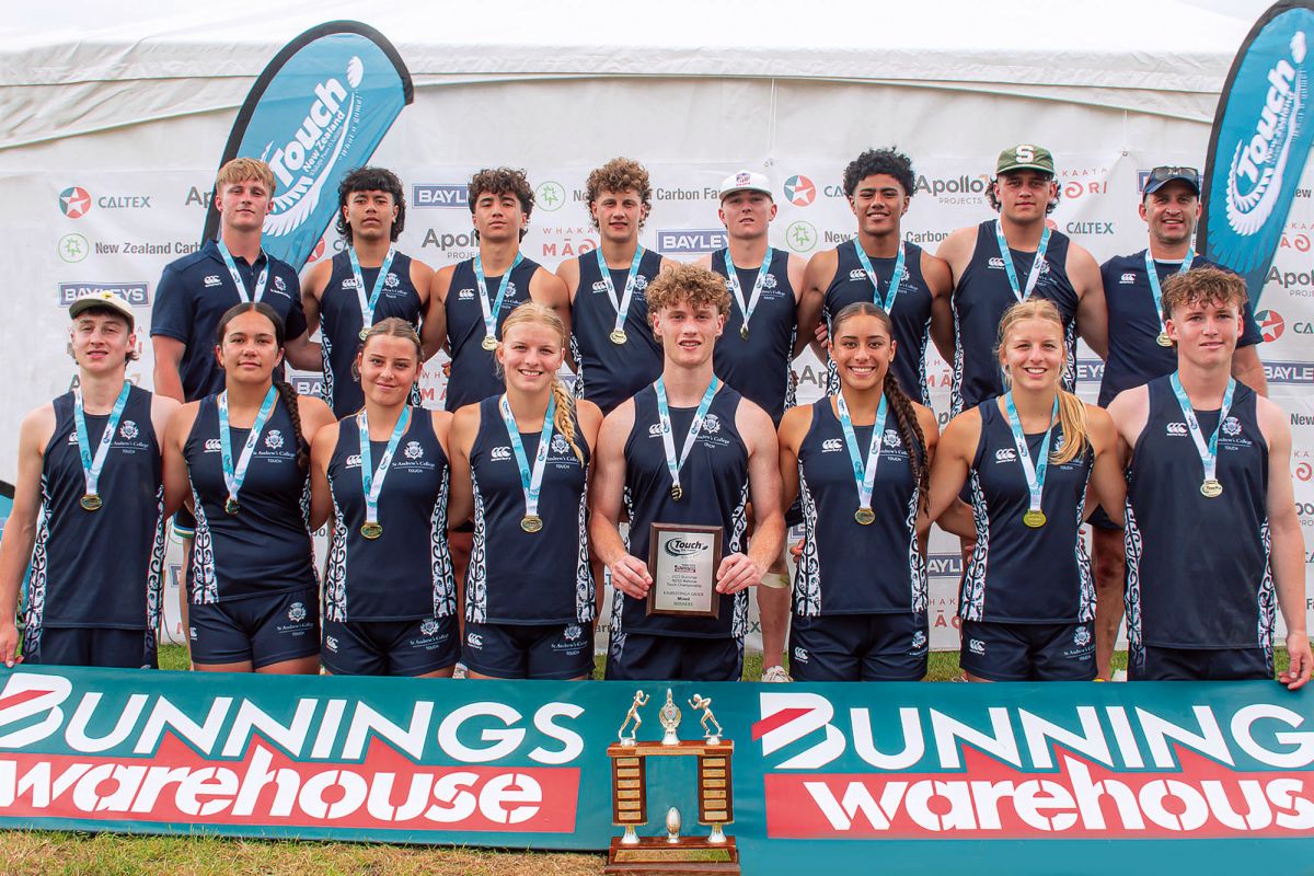 National mixed touch rugby champions.