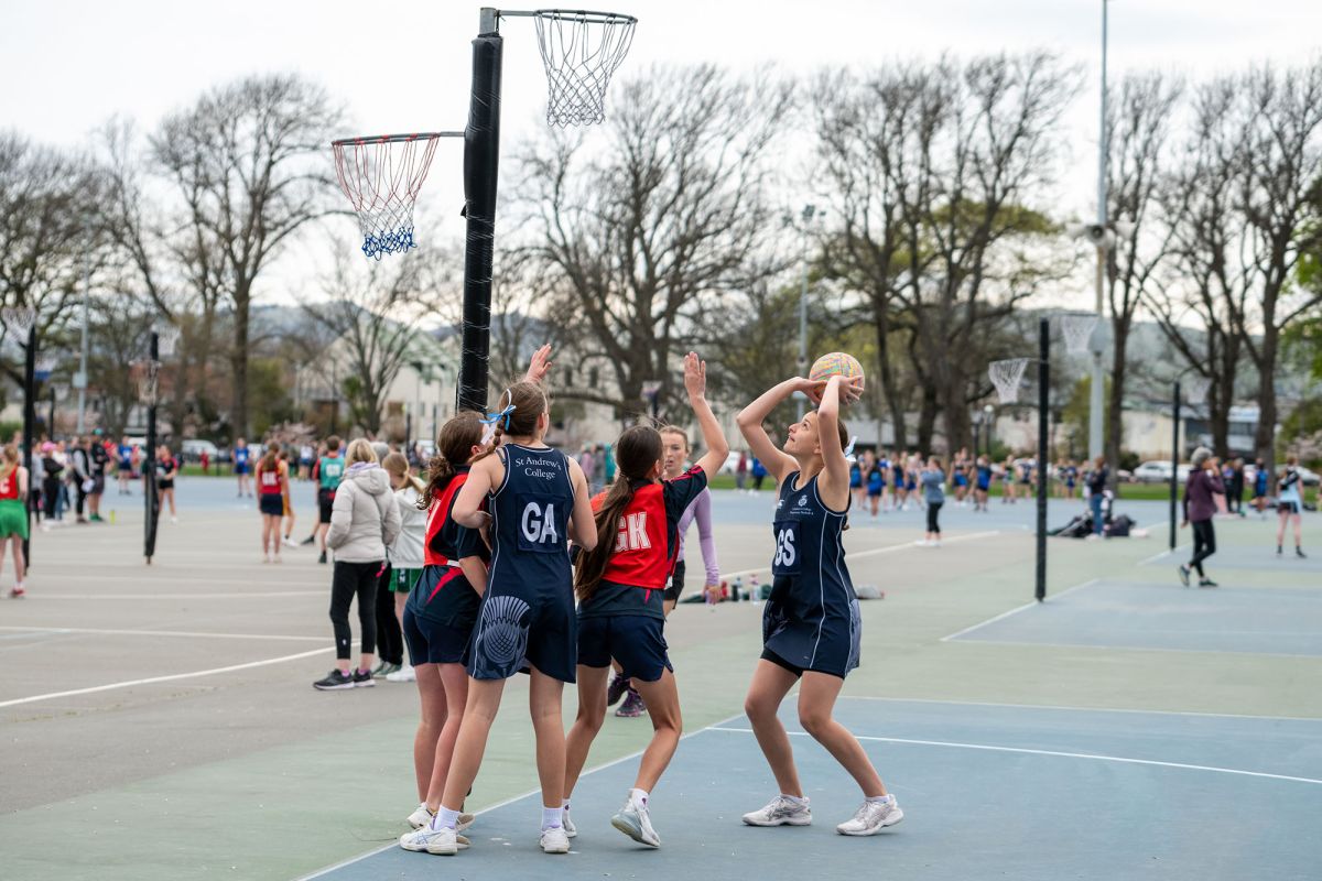 Preparatory netball game.