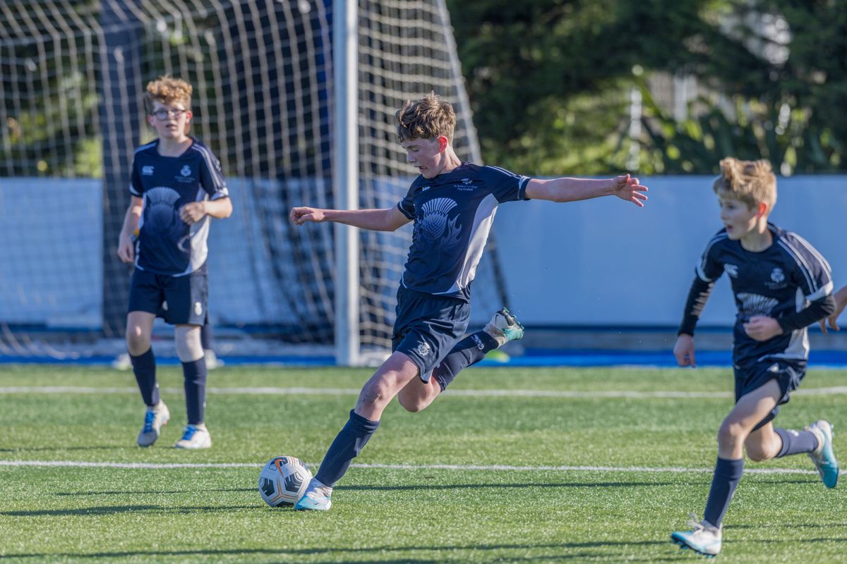 Preparatory boys football game.