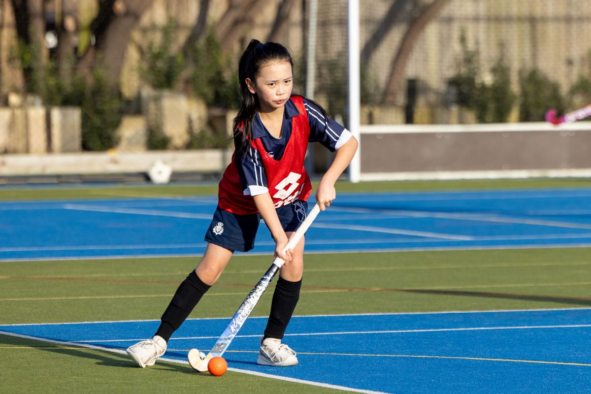 Preparatory girls hockey game.