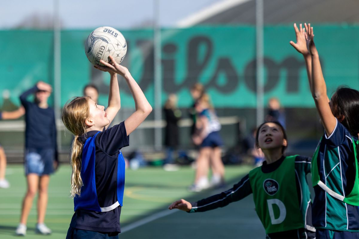 Preparatory netball game.