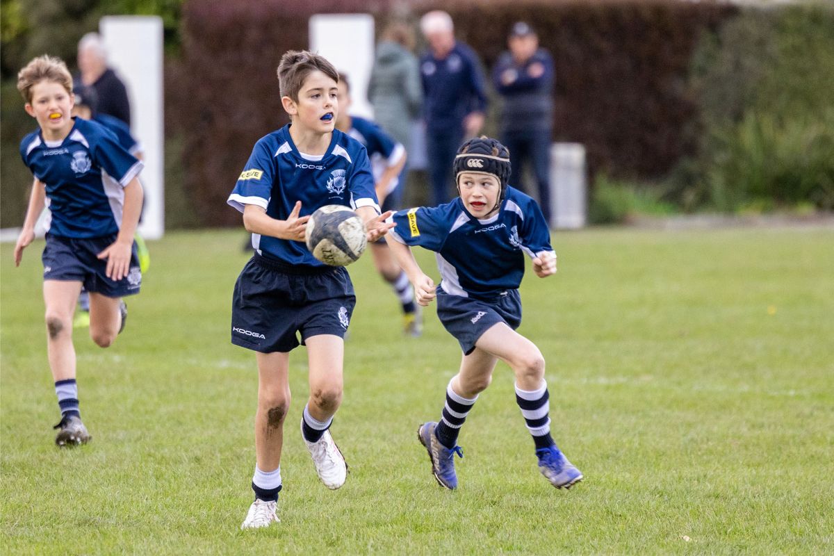 Preparatory rugby game.