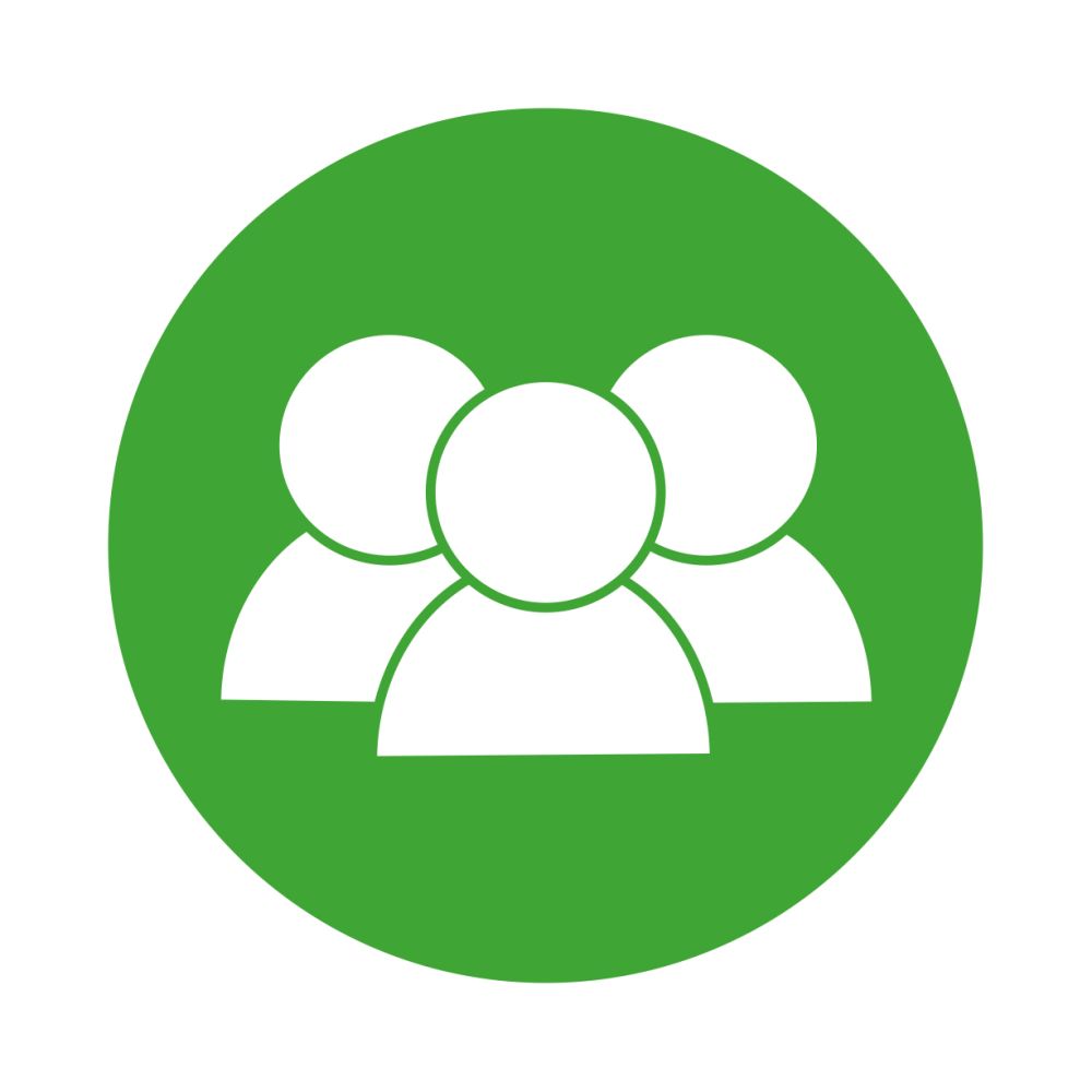 Key competency of team player icon.