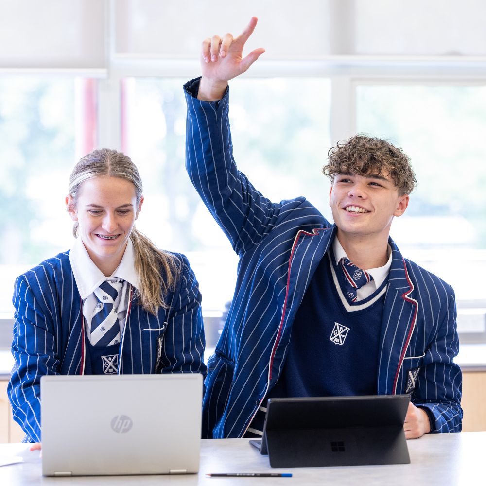 Senior College students in the classroom.
