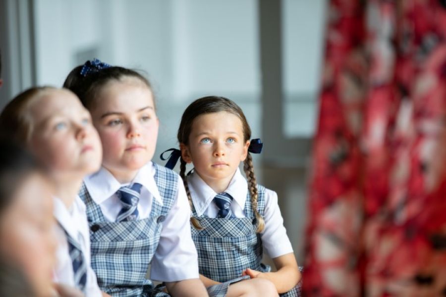 Preparatory student listening intently
