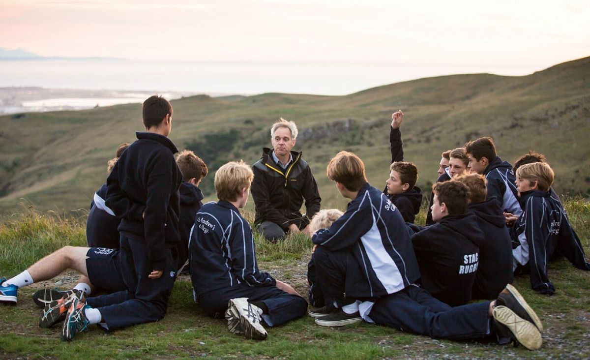 Students in an open and honest discussion with a teacher