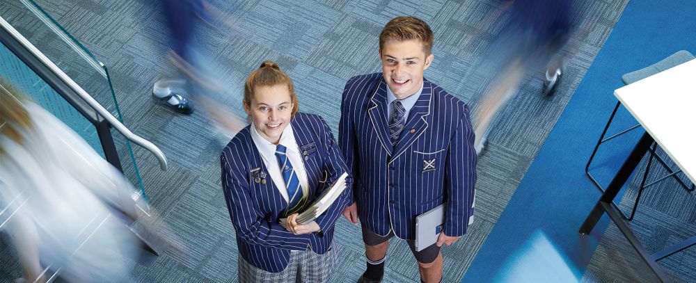 Co-ed students in The Green Library and Innovation Centre.