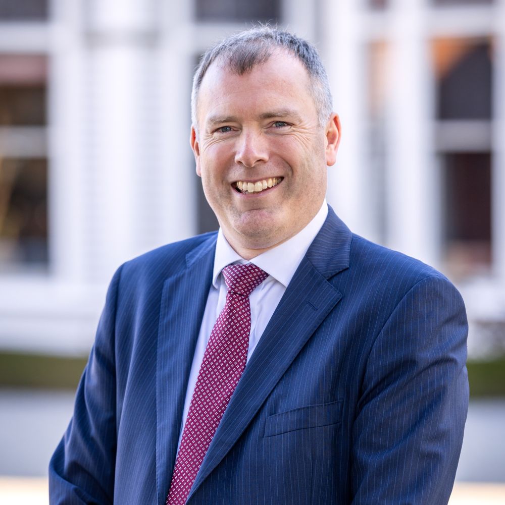 Nick Letham Board Chair on St Andrew's College campus